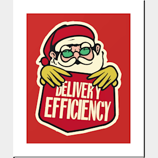 Santa’s delivery efficiency Posters and Art